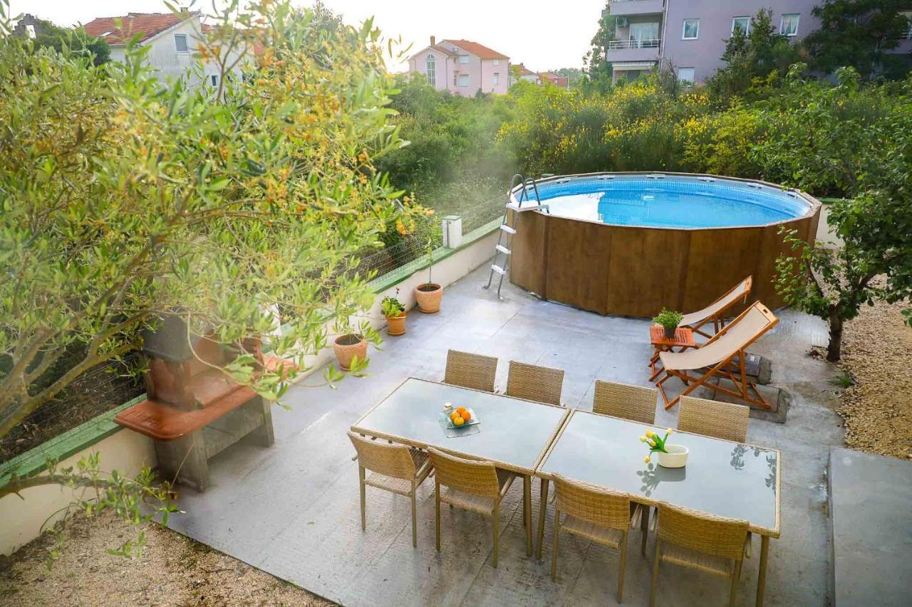 The Florens Residence Near The Beach With The Pool, Bbq And Kids Playground, Zadar Diklo Zewnętrze zdjęcie